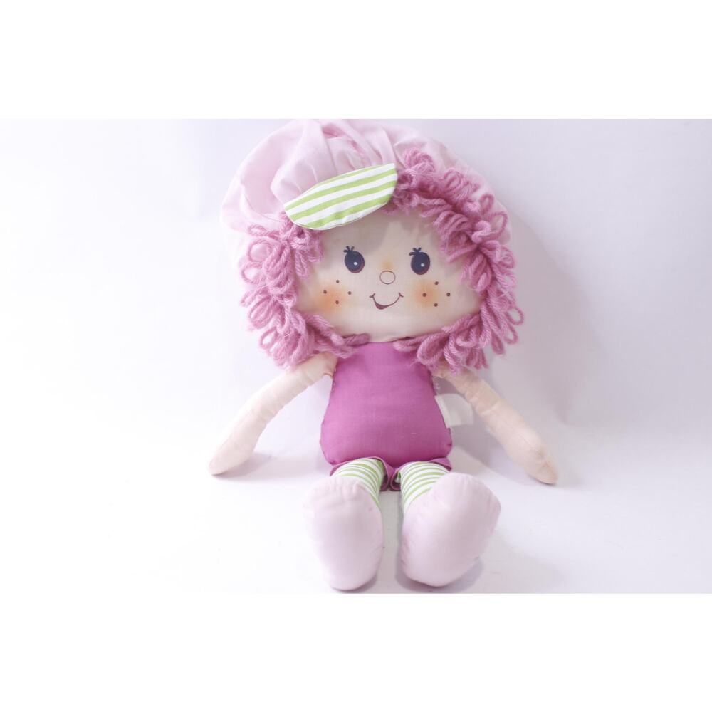Raspberry Tart, Plush Rag Doll, Missing Dress, Strawberry Shortcake, 1980s,